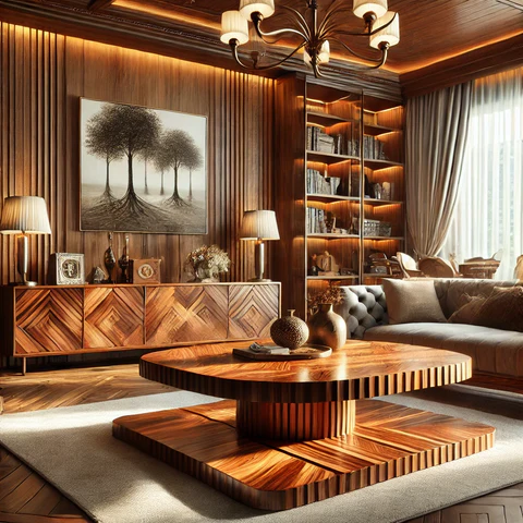 Prabangūs mediniai baldai