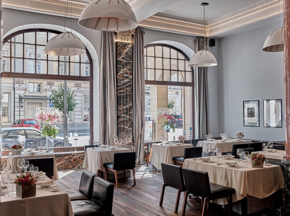Prabangūs restoranai Vroclave Monopol Hotel Monopol